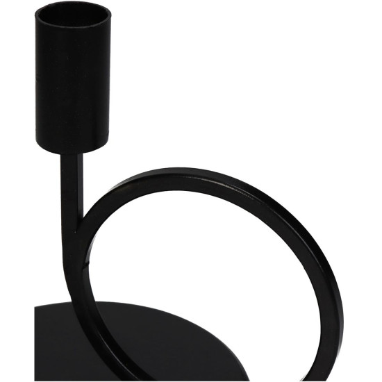 Κηροπήγιο ArteLibre Μαύρο Μέταλλο 16.5x13x16.5cm