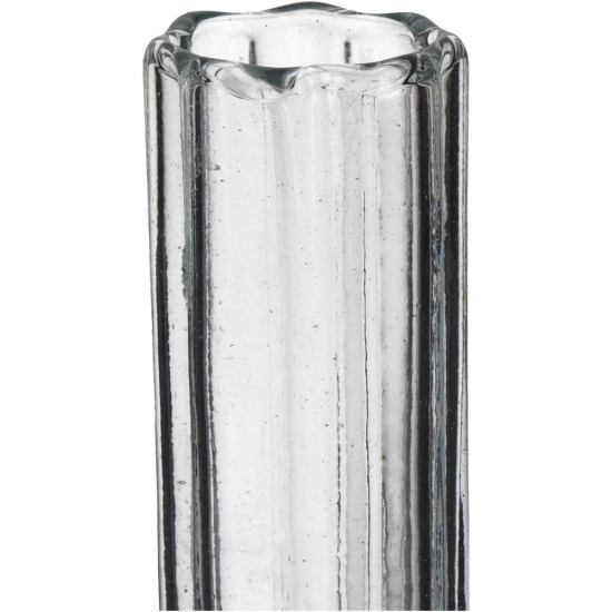 Βάζο ArteLibre Φλάουτο Χειροποίητο Διάφανο Γυαλί 8.5x8.5x33cm