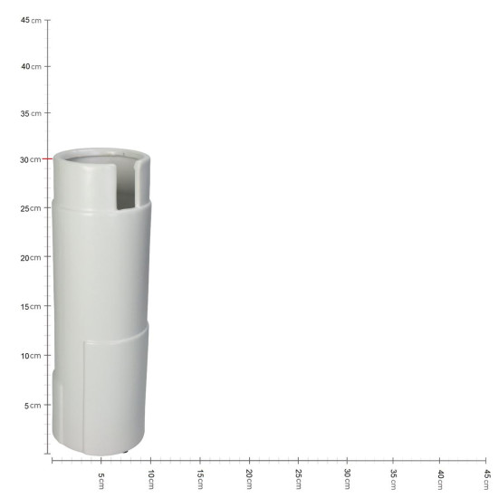 Βάζο ArteLibre Λευκό Κεραμικό 10x10x30cm