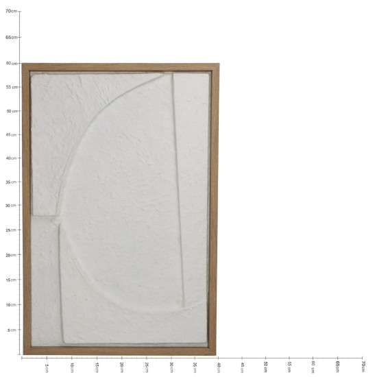 Διακοσμητικό Τοίχου ArteLibre Φυσικό Χαρτί 40x3x60cm
