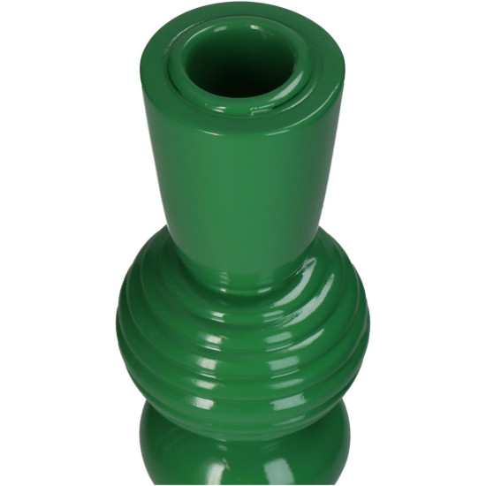 Κηροπήγιο ArteLibre Πράσινο Polyresin 10x10x30cm