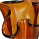 Βάζο ArteLibre Amber Ανακυκλωμένο Γυαλί 20x20x30cm