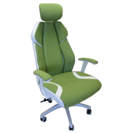 Καρέκλα Γραφείου ArteLibre ZHNOBIA Πράσινο/Λευκό 63x67.5x120-128cm