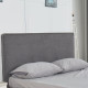Κρεβάτι ArteLibre TULIP Σκούρο Γκρι 216x160x110cm (Στρώμα 150x200cm)