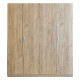 Ντουλάπα ArteLibre HΛEKTPA Μοριοσανίδα Raw Endgrain Oak 160x52x180cm