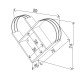 Ραφιέρα Τοίχου ArteLibre CASE Καρυδί/Χρώμιο 89x18x74cm