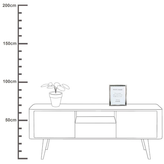 Κορνίζα ArteLibre Ασημί Μέταλλο 20x25cm