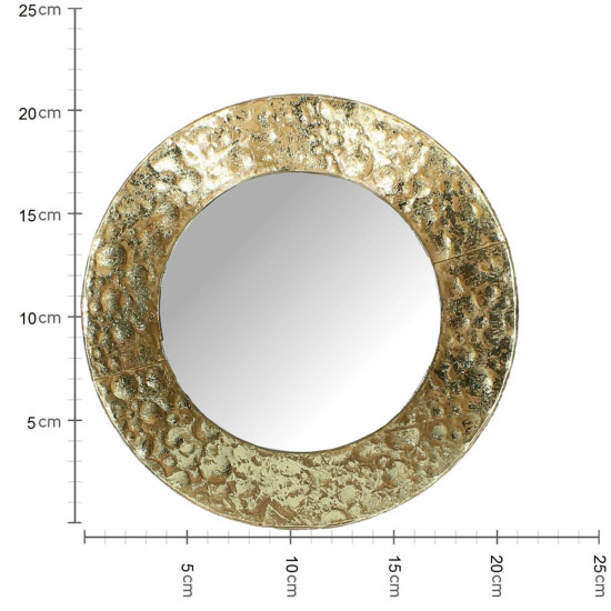Καθρέπτης ArteLibre Χρυσό Μέταλλο 21x3.5x21cm