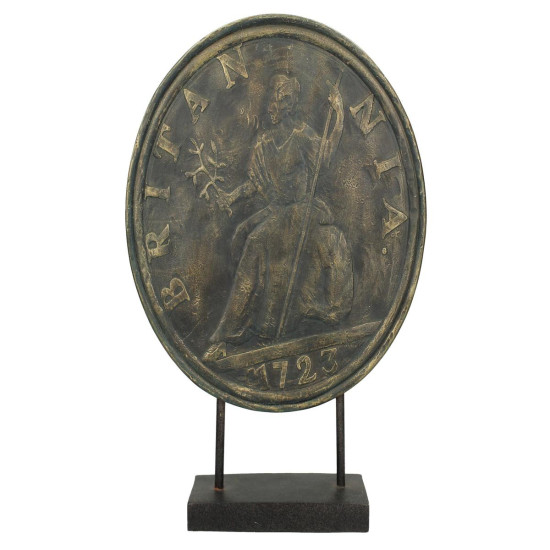 Διακοσμητικό ArteLibre Ρωμαϊκό Νόμισμα Καφέ Polyresin 28x7x36cm