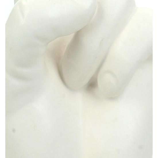 Διακοσμητικό ArteLibre Χέρι Λευκό Κεραμικό 10x9x21.5cm