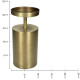 Κηροπήγιο ArteLibre Χρυσό Μέταλλο 10.5x10.5x22.5cm