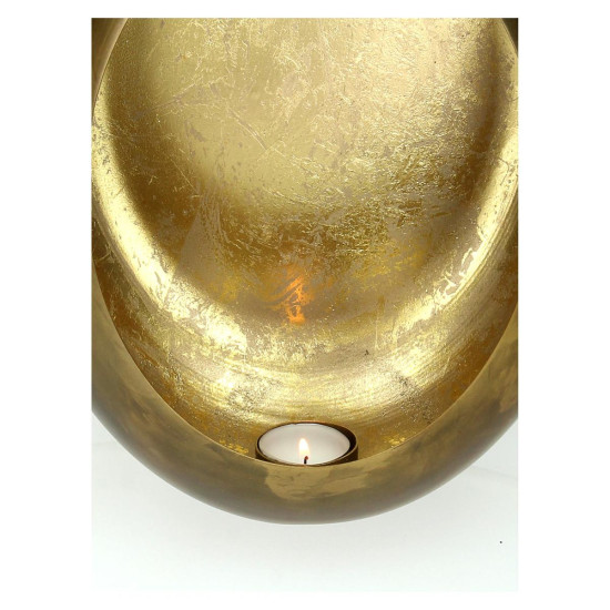 Κηροπήγιο ArteLibre Χρυσό Μέταλλο 25x10x25cm