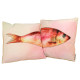 Μαξιλάρι ArteLibre Ψάρι Ροζ Polyester 45x45cm Σετ 2Τμχ
