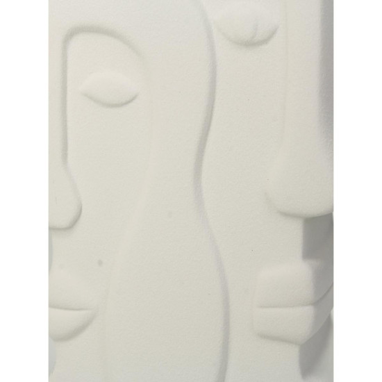 Βάζο ArteLibre Πρόσωπο Λευκό Κεραμικό 17.5x9.3x20.8cm