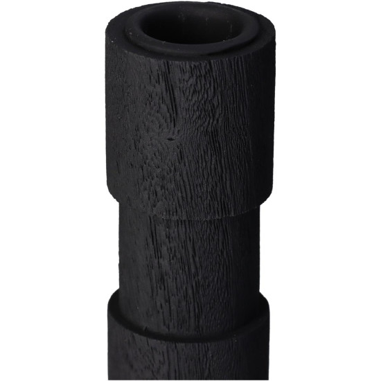 Κηροπήγιο ArteLibre Μαύρο Polyresin 8.8x8.8x36.5cm