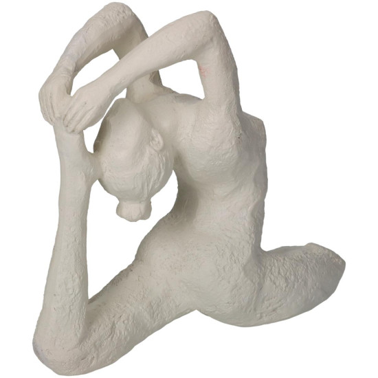 Διακοσμητικό ArteLibre Γυναίκα Κάνει Γιόγκα Ιβουάρ Polyresin 21.5x9.7x18.5cm