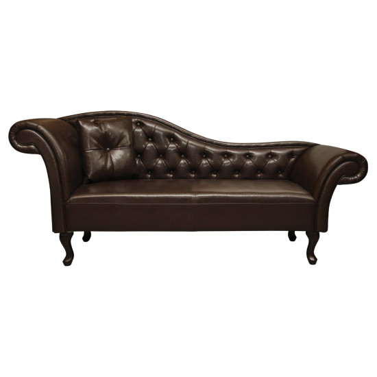 ΑΝΑΚΛΙΝΔΡΟ T.CHESTERFIELD FB93007.01 PU ΣΚ.ΚΑΦΕ-ΜΑΥΡΑ ΠΟΔΙΑ 190x61x84Yεκ.