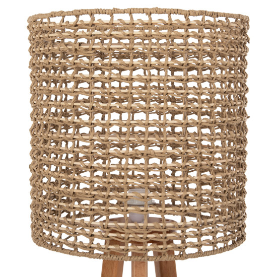 ΕΠΙΔΑΠΕΔΙΟ ΦΩΤΙΣΤΙΚΟ FB94351 RUBBERWOOD-RATTAN-PAPER ROPE ΣΕ ΦΥΣΙΚΟ Φ36x149,5Υεκ.