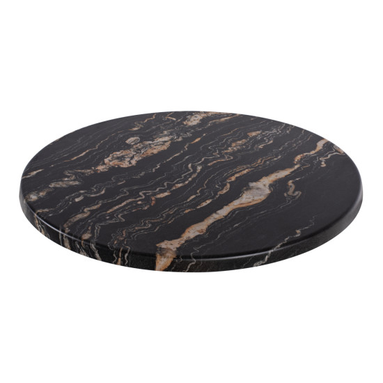 ΕΠΙΦΑΝΕΙΑ ΤΡΑΠΕΖΙΟΥ Φ60Χ2.5εκ. 5787 WERZALIT BLACK GOLD MARBLE FB95227.15