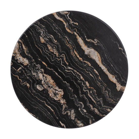 ΕΠΙΦΑΝΕΙΑ ΤΡΑΠΕΖΙΟΥ Φ60Χ2.5εκ. 5787 WERZALIT BLACK GOLD MARBLE FB95227.15