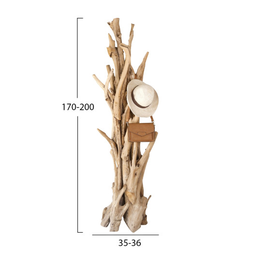 ΚΑΛΟΓΕΡΟΣ FB99367 ΑΠΟ ΜΑΣΙΦ ΞΥΛΟ TEAK ΦΥΣΙΚΟ 36x30x183Υεκ.