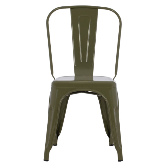 ΚΑΡΕΚΛΑ ΜΕΤΑΛΛΙΚΗ ΣΕ DARK OLIVE GREEN 43x50x82Y εκ.  FB98641.03