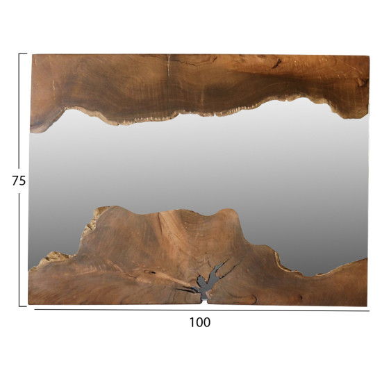 ΚΑΘΡΕΠΤΗΣ FB99364 ΑΠΟ ΜΑΣΙΦ ΞΥΛΟ ΤEAK ΦΥΣΙΚΟ 100X75YΕΚ.