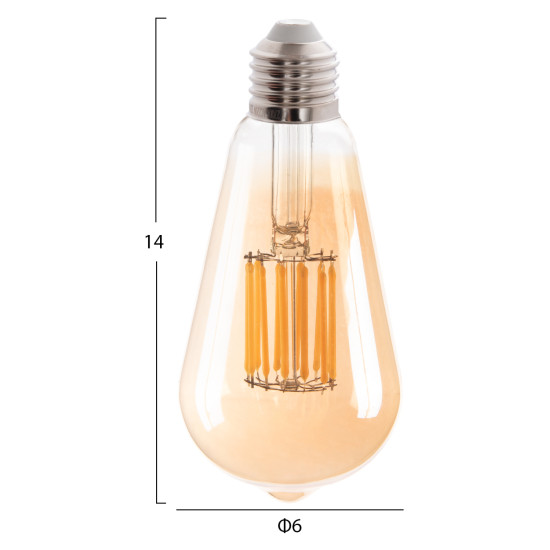 ΛΑΜΠΤΗΡΑΣ FB94189.02 LED FILAMENT 12W E27 3000K GOLD