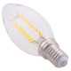 ΛΑΜΠΤΗΡΑΣ LED FILAMENT 4W E14 3000K ΔΙΑΦΑΝΟΣ DIMMABLE FB94048.01