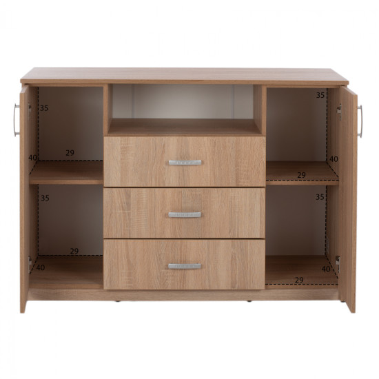 ΜΠΟΥΦΕΣ ΜΕ 2 ΝΤΟΥΛΑΠΙΑ Κ 3 ΣΥΡΤΑΡΙΑ SONAMA OAK FB92430 120X45X85Yεκ.