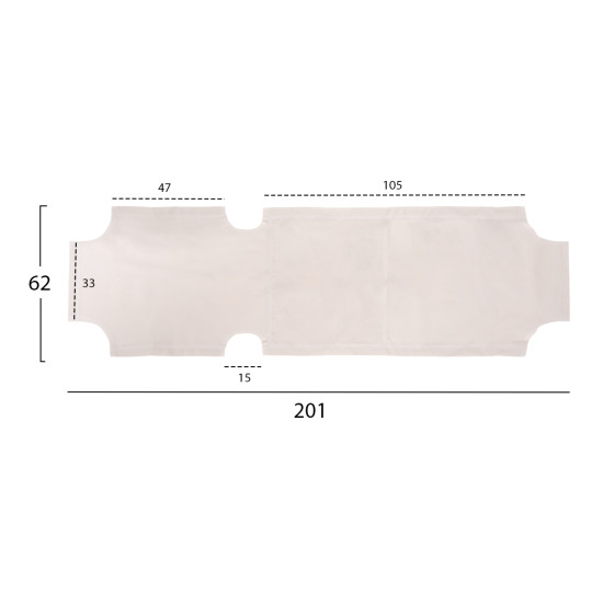 ΠΑΝΙ TEXTILENE 600gr/m2 ΑΝΤΑΛΛΑΚΤΙΚΟ ΞΑΠΛΩΣΤΡΑΣ FB95072.10 ΓΚΡΙ 201x62 εκ.