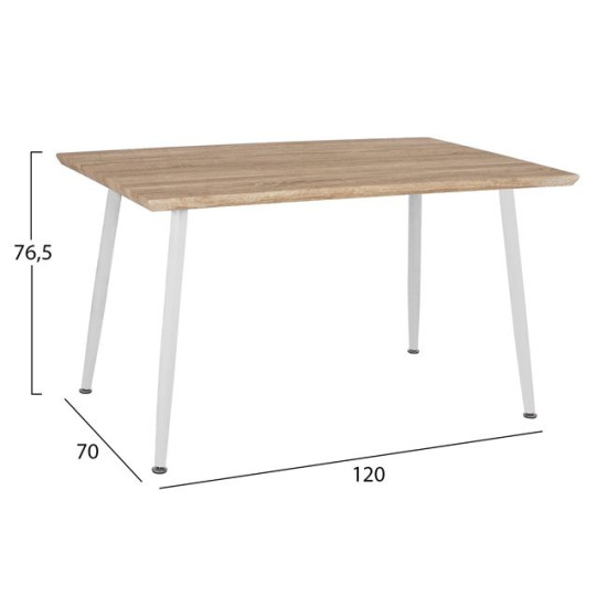 ΣΕΤ ΤΡΑΠΕΖΑΡΙΑΣ 5ΤΜΧ FB910350.02 ΤΡΑΠΕΖΙ 120x70x76,5 cm & ΚΑΡΕΚΛΕΣ