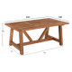 ΤΡΑΠΕΖΙ ΤΡΑΠΕΖΑΡΙΑΣ FB97922 RECYCLED TEAK ΣΕ ΦΥΣΙΚΟ ΧΡΩΜΑ 200X100X75Yεκ.