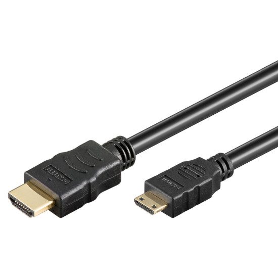 GOOBAY καλώδιο HDMI σε HDMI Mini 31933 με Ethernet, 4K/30Hz, 3m, μαύρο