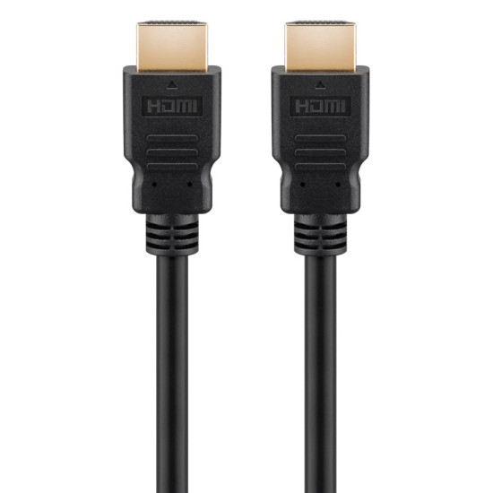 GOOBAY καλώδιο HDMI 2.1 41081, Ethernet ARC, 8K/60Hz 48Gbps, 0.5m, μαύρο