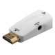 GOOBAY αντάπτορας HDMI σε VGA 44793 με 3.5mm, 1080p/60Hz, λευκός