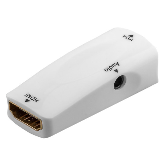 GOOBAY αντάπτορας HDMI σε VGA 44794 με 3.5mm, 1080p/60Hz, λευκός