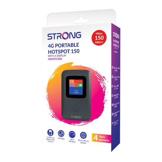 STRONG φορητό hotspot 4GMIFI150D, 4G LTE, WiFi 150Mbps, 2100mAh