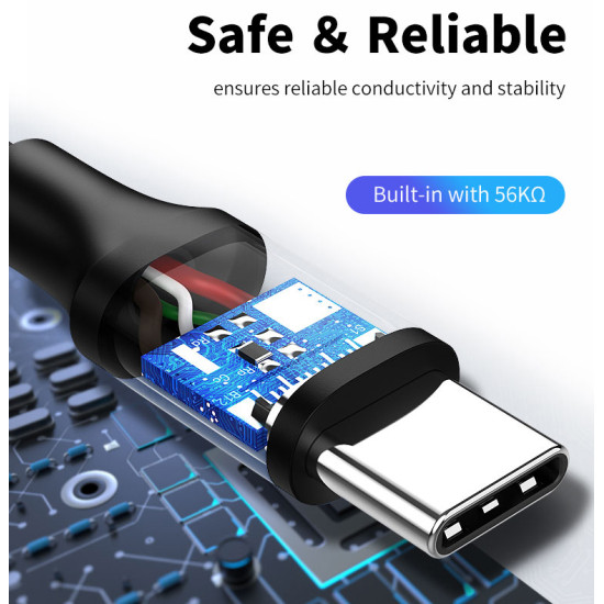 CABLETIME καλώδιο USB-C σε USB U323A, 15W, 480Mbps, 0.25m, μαύρο