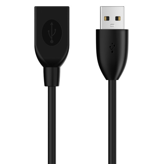 CABLETIME καλώδιο προέκτασης USB CT-AMAF2, 3A, 480Mbps, 3m, μαύρο