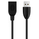 CABLETIME καλώδιο προέκτασης USB CT-AMAF2, 3A, 480Mbps, 3m, μαύρο