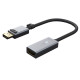 CABLETIME αντάπτορας DisplayPort σε HDMI CT-P02G4K60R, 4K/60Hz, γκρι
