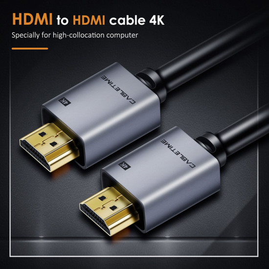 CABLETIME καλώδιο HDMI 2.0 CT-PHE2G, 4K/60Hz, 2m, μαύρο