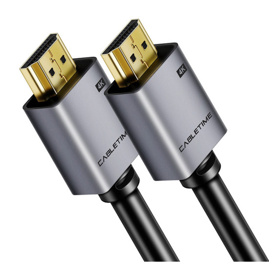 CABLETIME καλώδιο HDMI 2.0 CT-PHE2G, 4K/60Hz, 2m, μαύρο