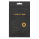 CABLETIME καλώδιο ήχου 3.5mm CT-P11RGN, γωνιακό, AUX, 1m, μαύρο
