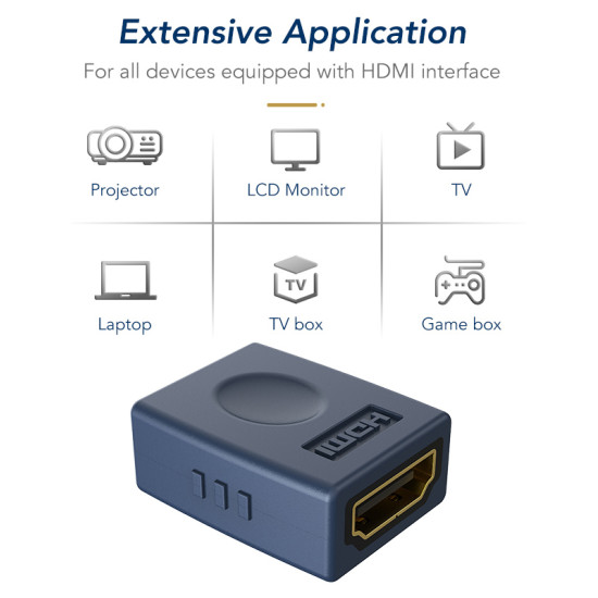 CABLETIME αντάπτορας HDMI HA01, 4K/60Hz, μπλε