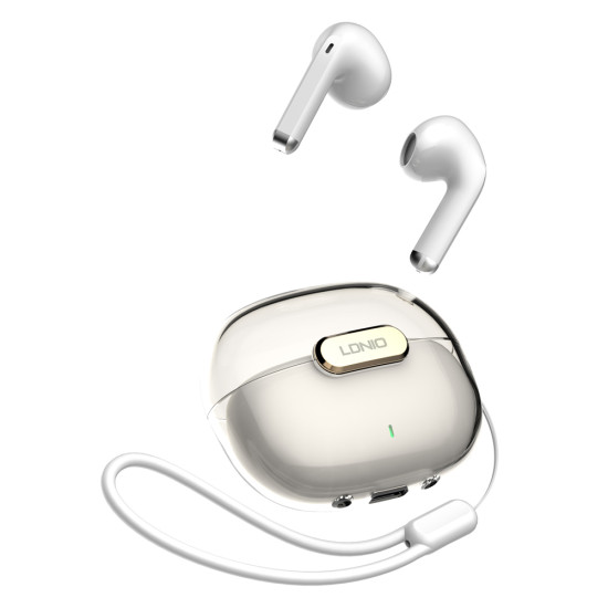 LDNIO earphones με θήκη φόρτισης T03, True Wireless, HiFi, Φ13mm, λευκά