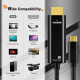 CABLETIME καλώδιο USB-C σε HDMI CT-CMHD, 4K/60Hz, 0.9m, μαύρο