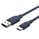 CABLETIME καλώδιο USB-C σε USB CT-CMAMN1, 15W, 480Mbps, 1m, μπλε