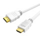 CABLETIME καλώδιο HDMI CT-HE19G με Ethernet, 4K/60Hz, 18 Gbps, 1m, λευκό